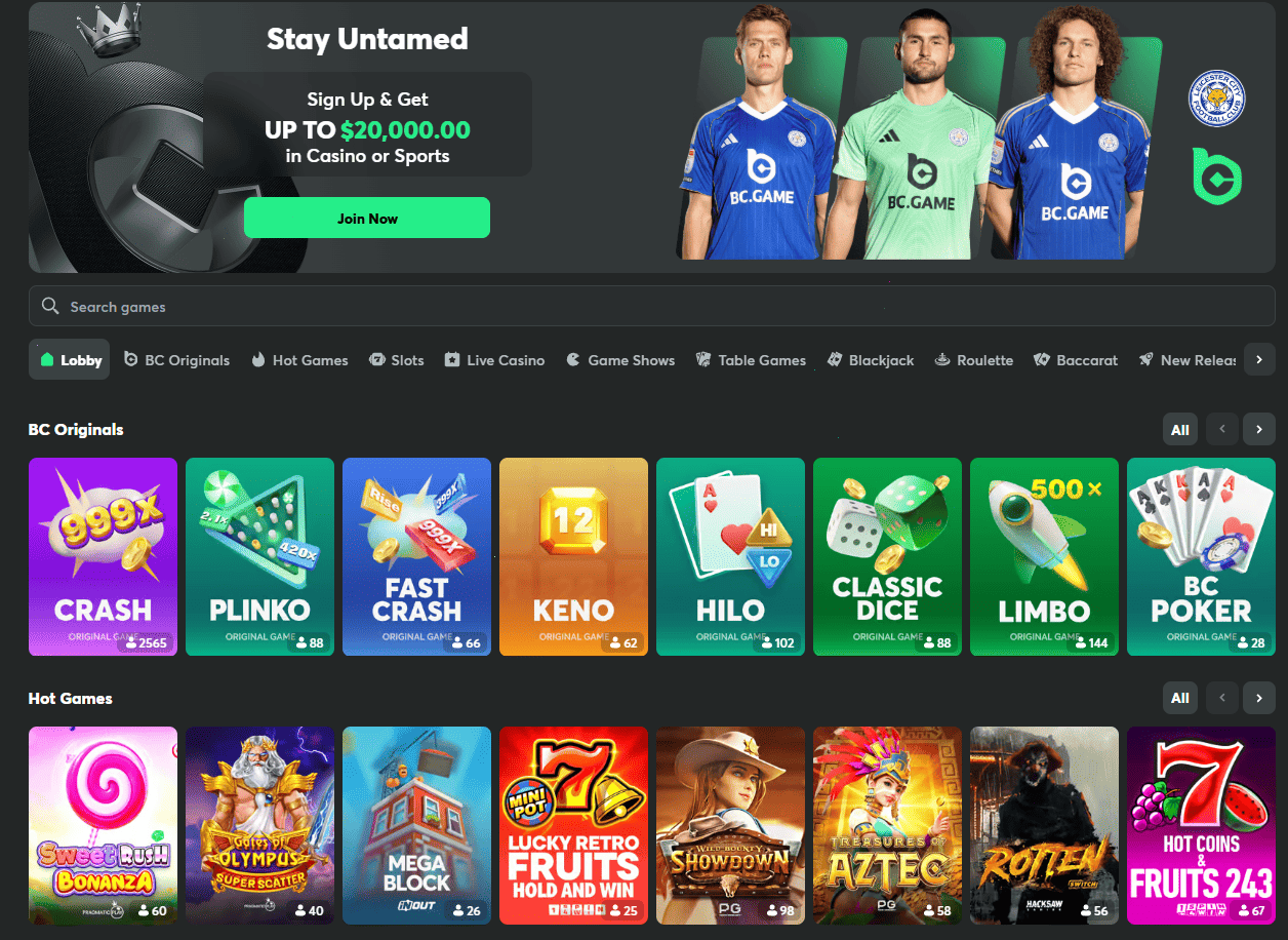 BC Game – Official Online Casino for UK Players