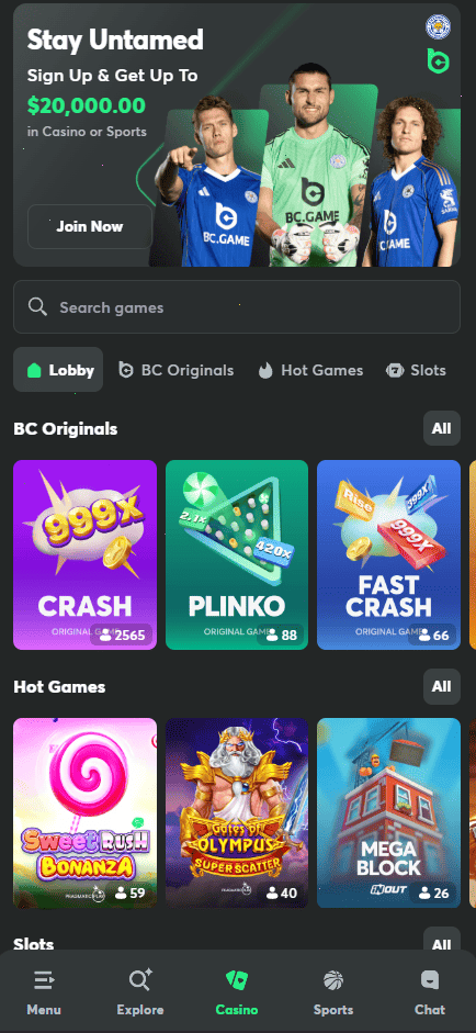 BC Game – Official Online Casino for UK Players